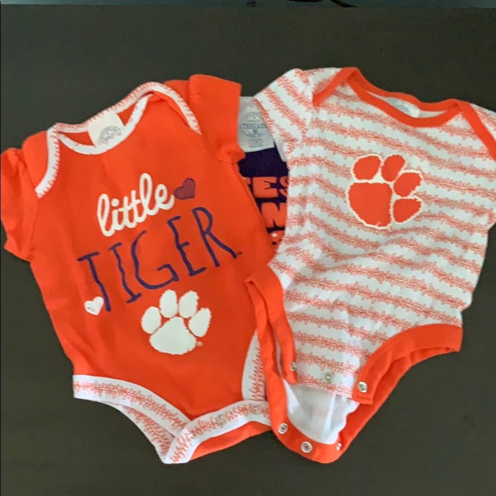 Clemson Tiger onesies